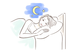 go to sleepのイラスト